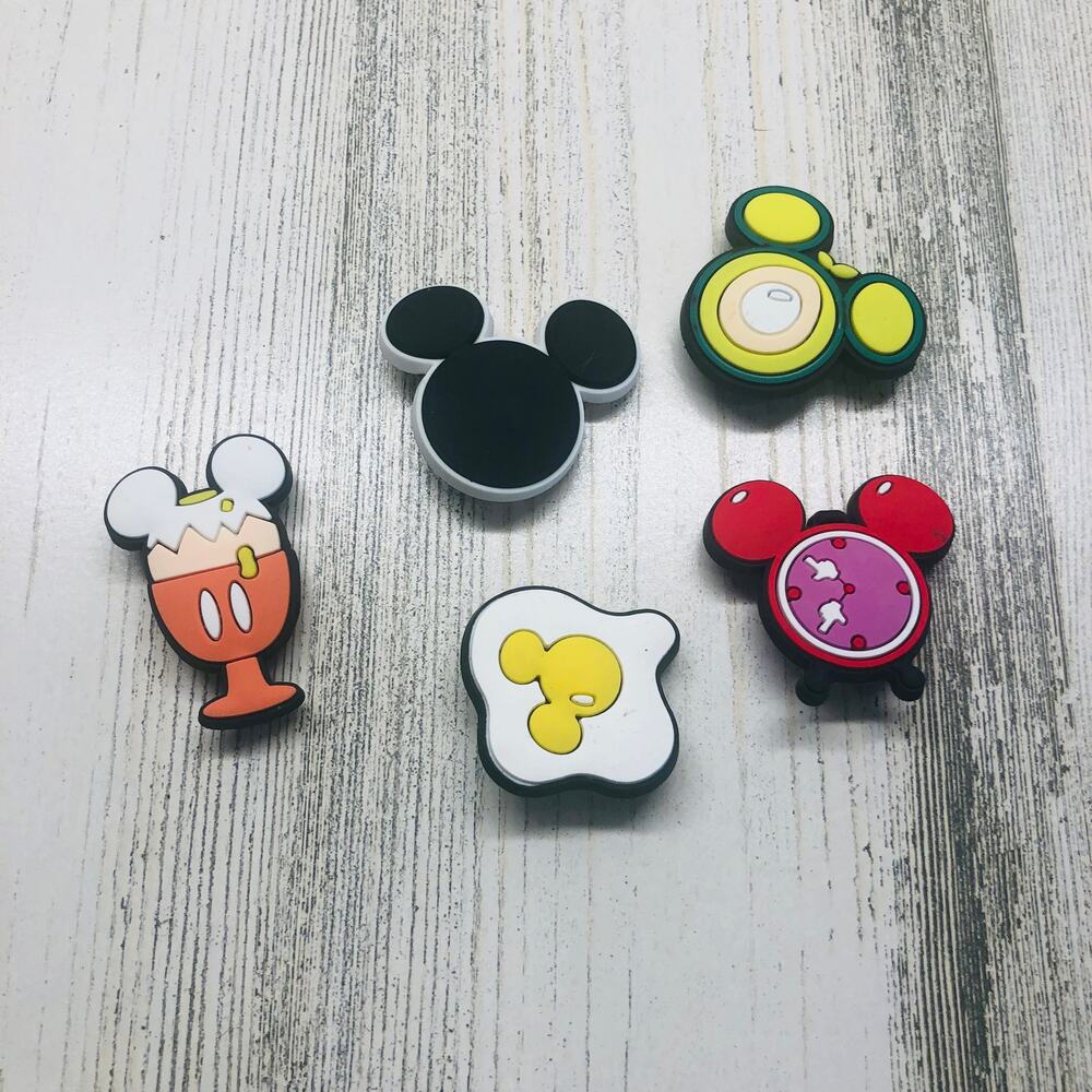 Disney Mickey Minnie Mouse Food Croc Charms